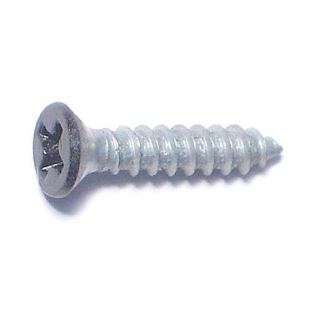 Midwest Fastener Wood Screw, #5, 5/8 in, Black Steel Flat Head Phillips Drive, 50 PK 79342